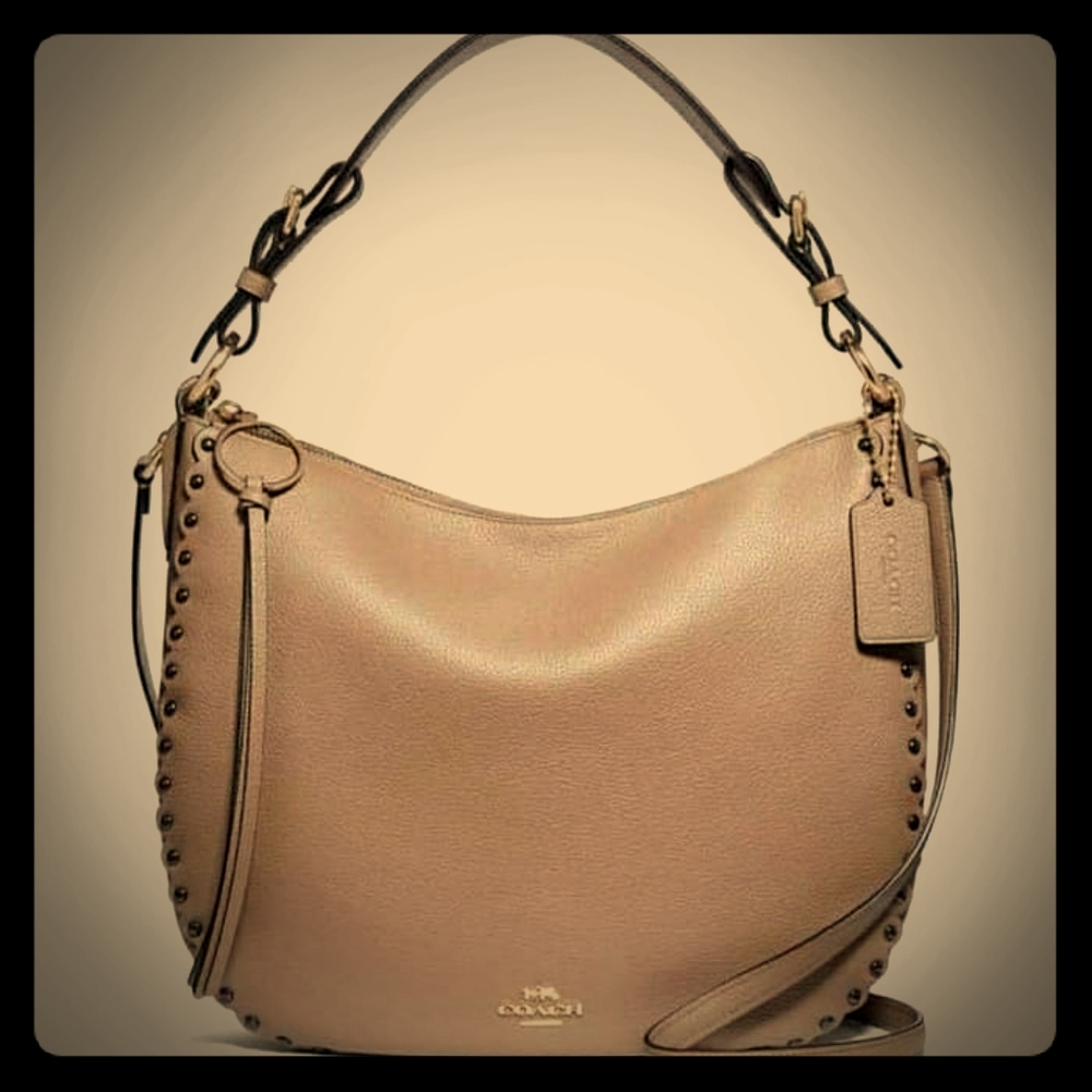 Coach Sutton Hobo Scallop Rivets